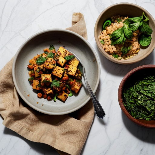 Create a realistic cookbook style photo of the finished dish:
Tofu and Red Cabbage Crunch Bowl
The dish is fully plated and ready to serve.
Style:
modern healthy cookbook photography
natural daylight
editorial food photography
clean minimal background
Composition:
The food is the main focus of the image.
Simple kitchen environment.
Fresh ingredients visible around the plate.
Camera variation (important):
Use a different angle from previous images such as:
top view
45 degree angle
close up plating
side angle
slightly elevated perspective
Keep the lighting style consistent across all images.
Make the food look fresh, vibrant and realistic.
VARIAZIONE AUTOMATICA DELLE INQUADRATURE
Per evitare immagini duplicate, alterna automaticamente:
camera angle
top view
45 degree angle
slightly elevated angle
side plating angle
close up texture shot
camera distance
wide food composition
medium shot
macro texture detail
surface variation
light wood table
white marble surface
stone kitchen surface
prop variation minima
linen napkin
wooden spoon
small ingredient bowls
fresh herbs
Queste variazioni devono cambiare tra le immagini ma mantenere lo stesso stile generale
