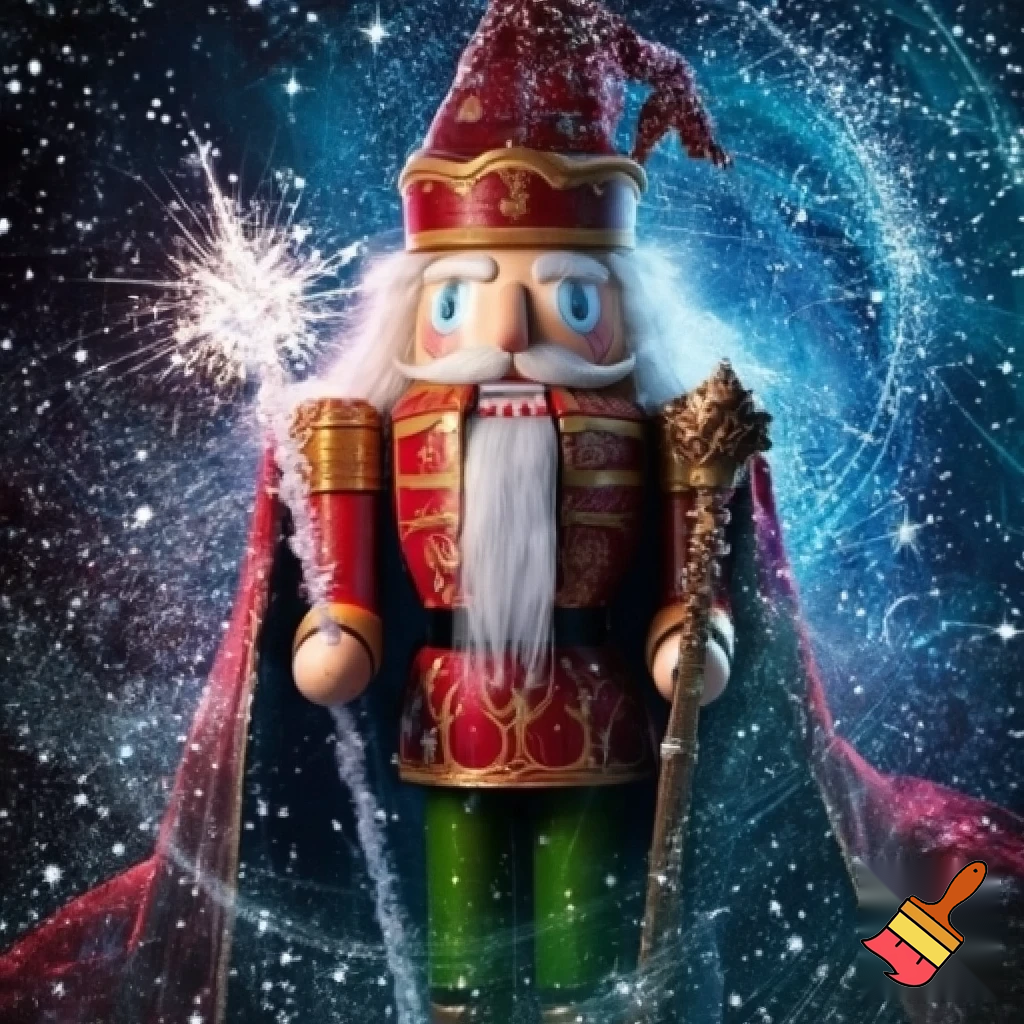 A wizard Nutcracker Santa Claus Nutcracker