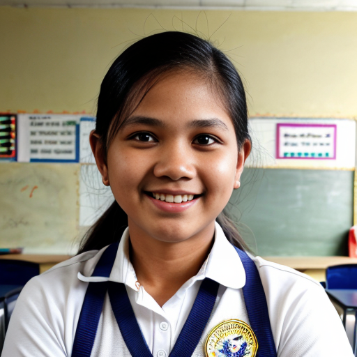 "I am a dedicated teacher shaping responsible learners through quality education, compassion, and strong values." the background was related to it. ilagay mo ang salita sa gitna.