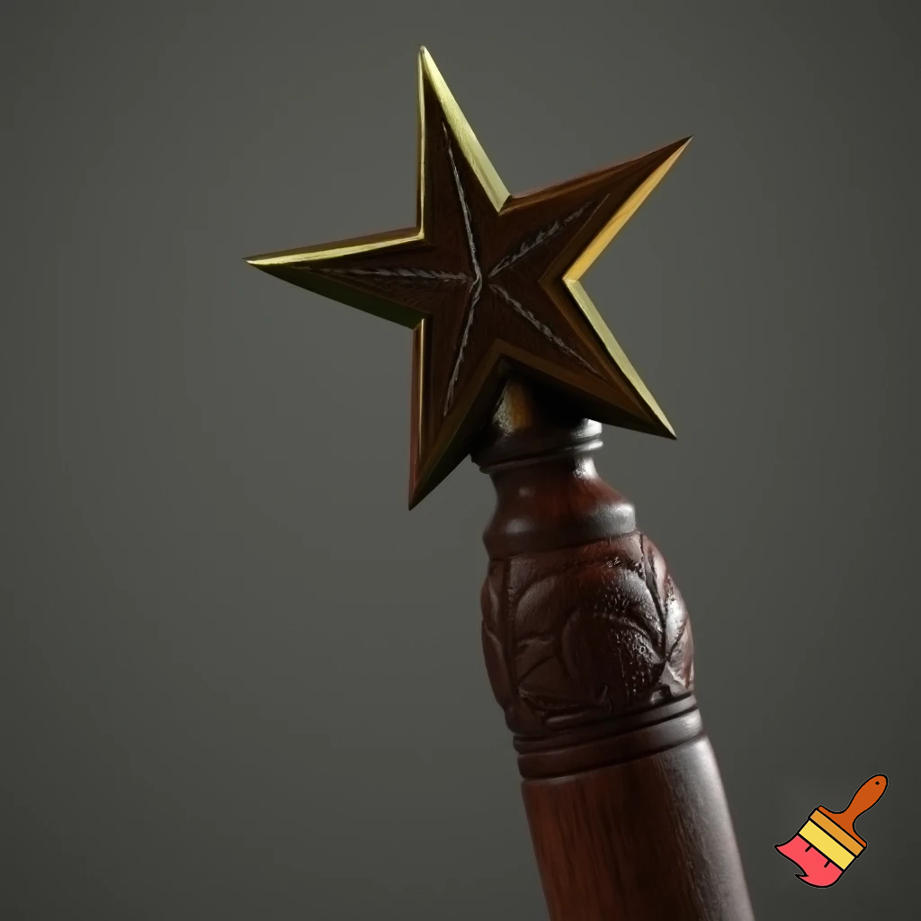Santa Claus’s Russia star walking stick