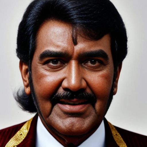 A Rajesh Khanna (Bollywood star from the 70s) look alike in his 60s