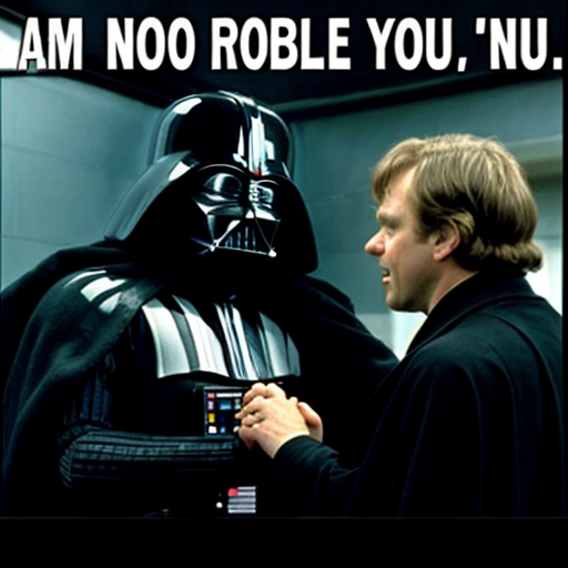 A « I am you father meme » with Vader saying « No, RINGO was the walrus » and Luke saying : No… that’s not true … that’s impossible 