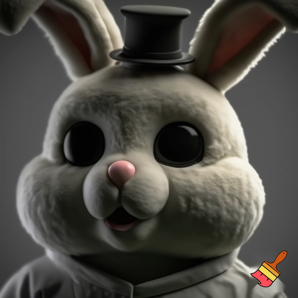 Easter bunny mascot costume top hat mascot costume 