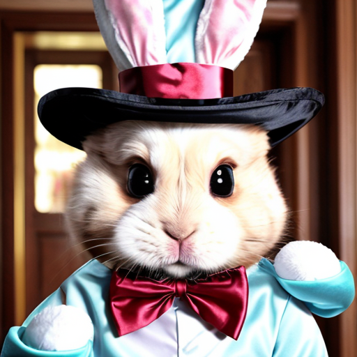 Easter bunny mascot costume top hat Easter only sells house
