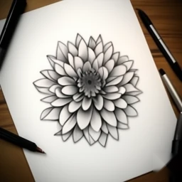 november birth flower tattoo