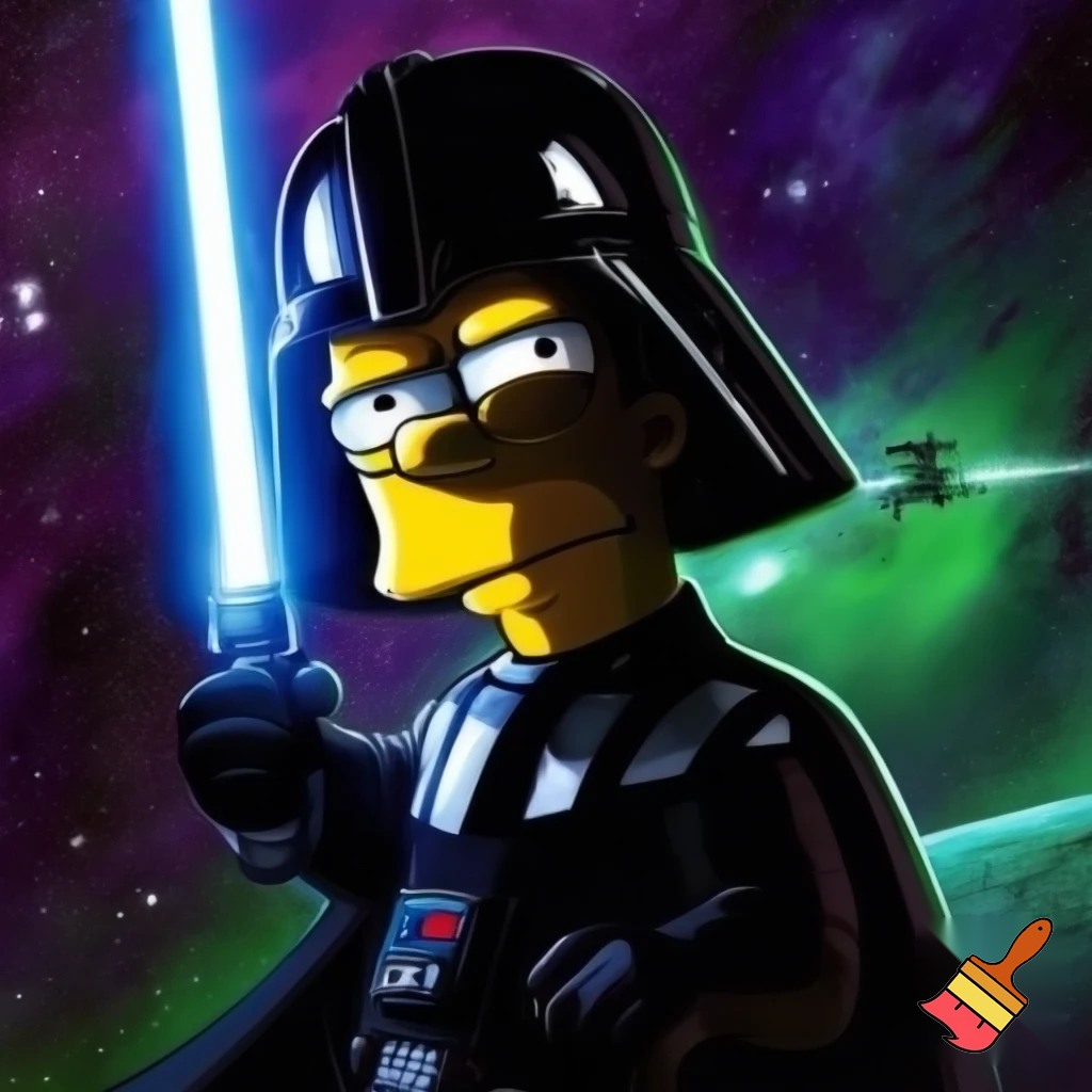 Bart Simpson Darth vader