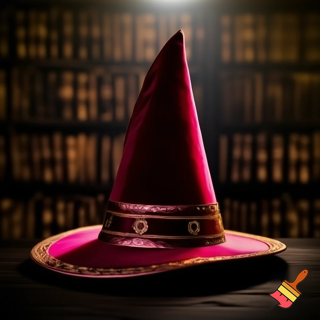 A wizard Santa Claus hat read✨✨🎄💫 velvet a wizard hat