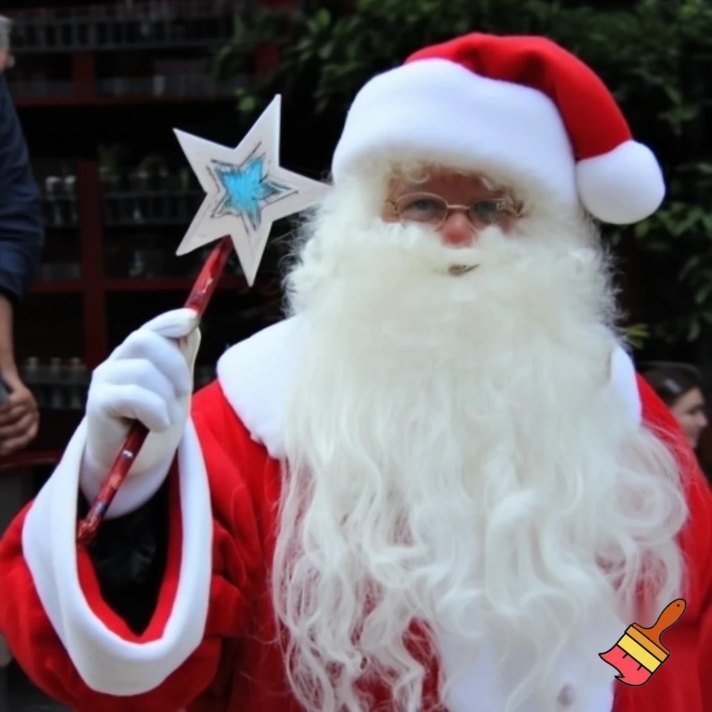 Santa Claus Pennwell Disney🇫🇷 wizard Santa Claus Santa Claus real person Disneyland Paris Santa Claus in Paris the wizard💫🏰 a wizard hat Magic Star wand