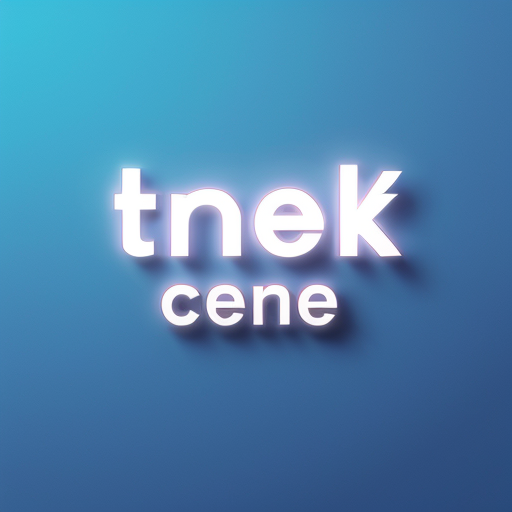 Futuristic blue background inspired by Facebook style, glowing blue gradients, modern digital design, clean tech look. The word "danke" written in the center in white glowing futuristic font, minimalist, high quality