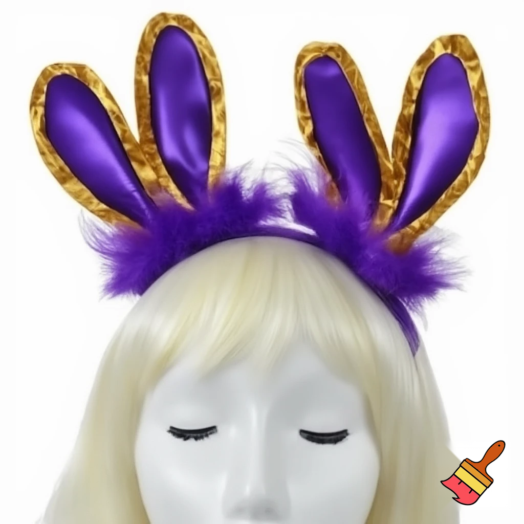 Is the top hat headband Easter headband, top hat, golden golden purple, white and purple? Easter top hat with Easter bunny ears, rabbit ears.
