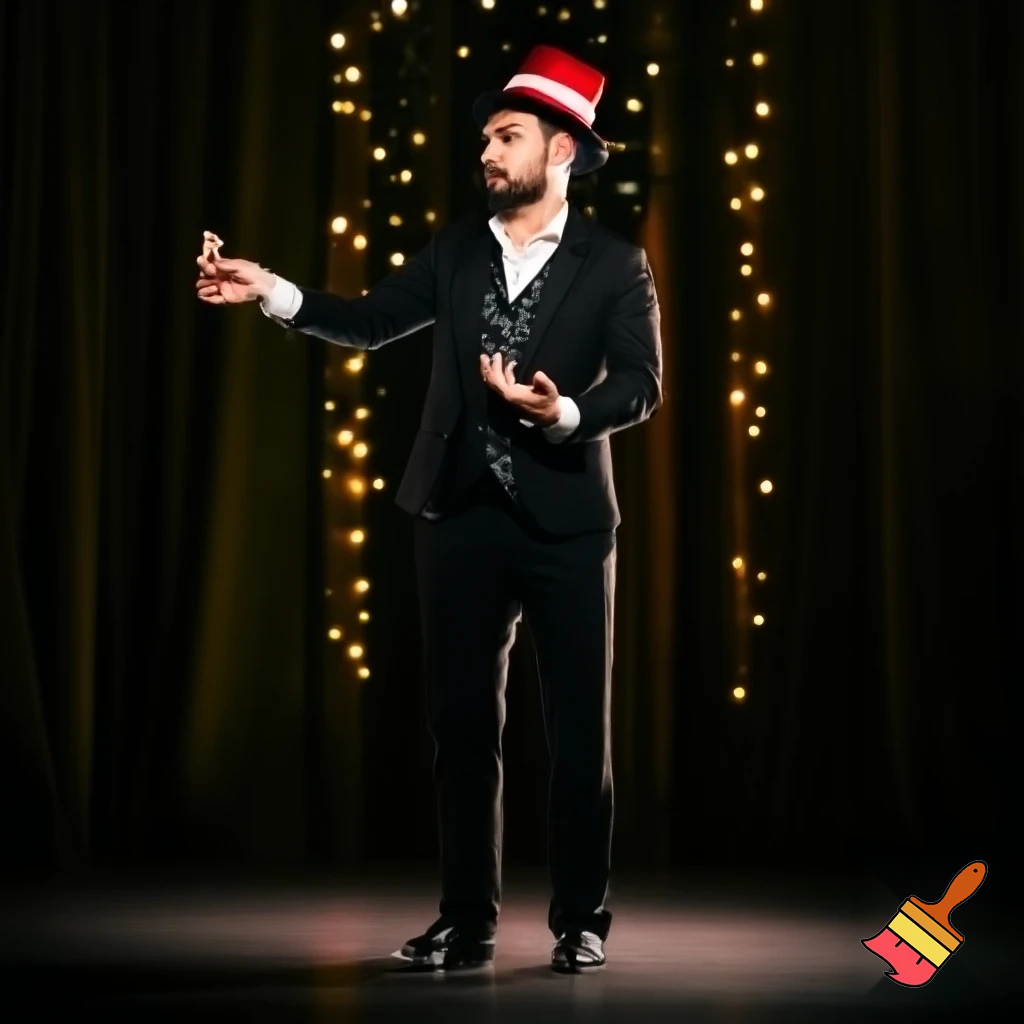 Magicians a real magician Christmas hat