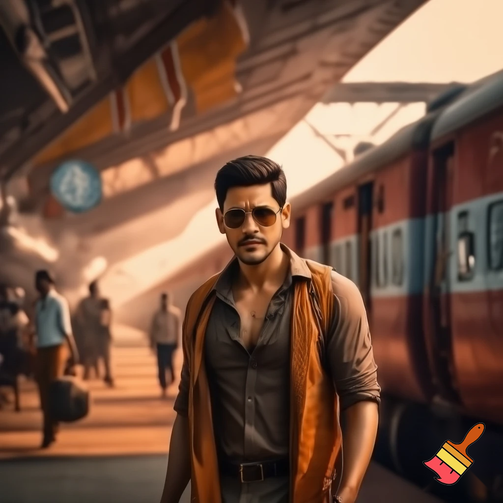 Mahesh babu at railway station 