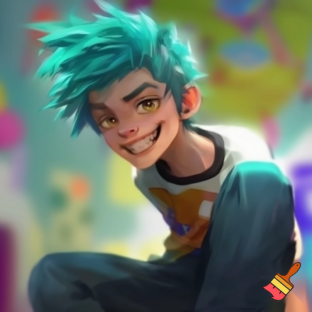 13 year old boy with hair that looks like a toilet brush
