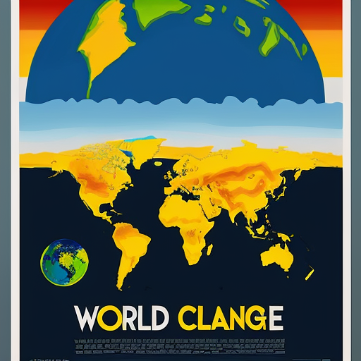 poster for the world climate change
