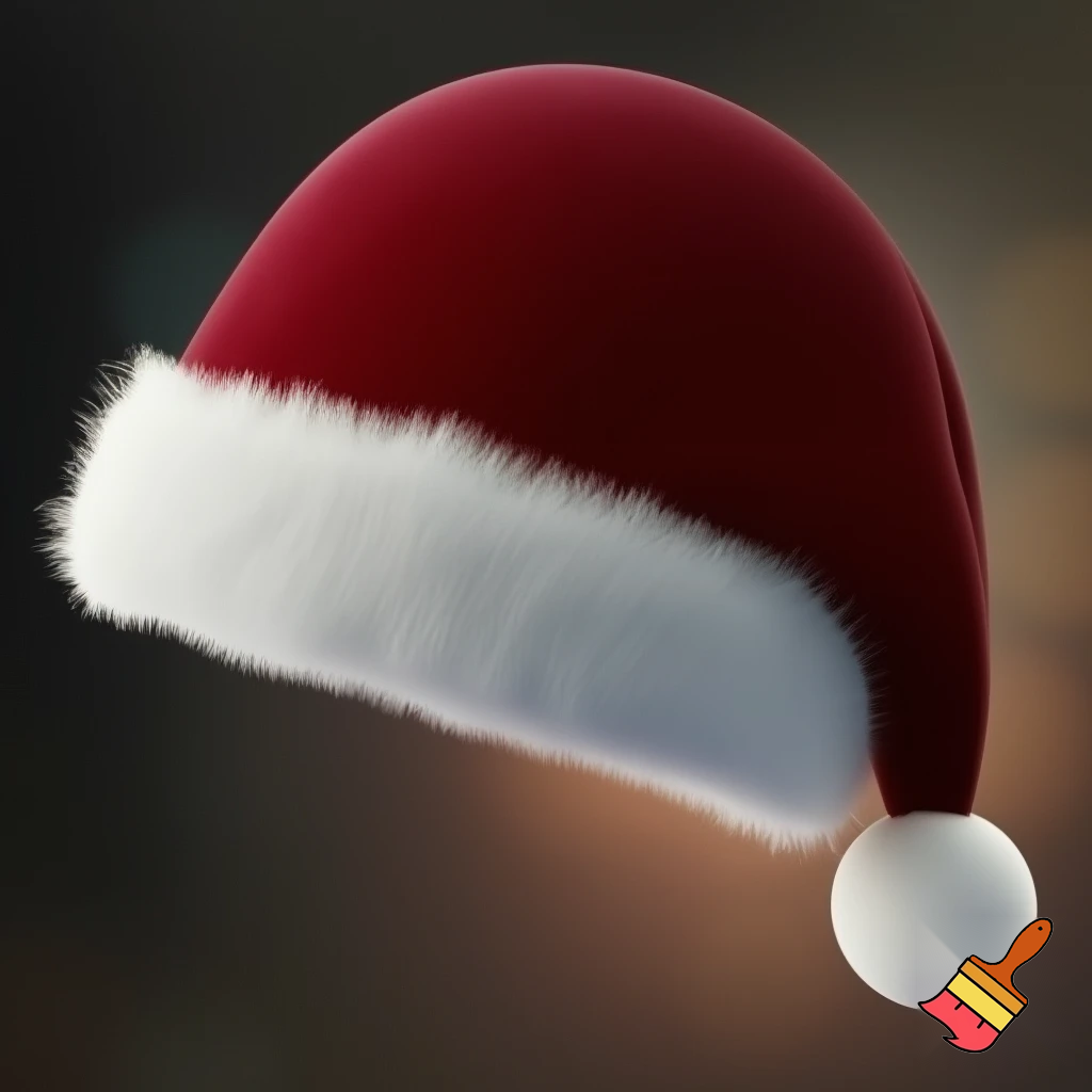 Santa Claus top hat special one special in delicate Santa Claus hat velvet