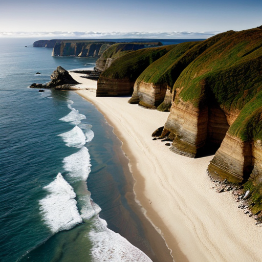 paysage de bordure de mer, il y a 250 millions d’années, sans éléments
modernes ni humains. 