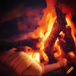Abigail Williams surrounded by fire meme