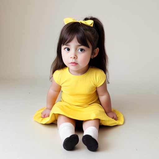 yellow wich little girl