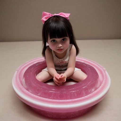 jelly perple  little girl