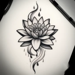 july birth flower tattoo