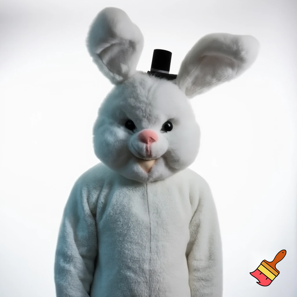 Easter bunny mascot costume top hat🚪
