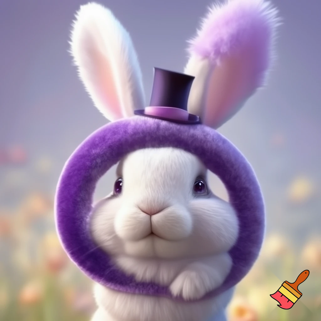Easter bunny headband velvet Easter bunny, bunny ears, purple and white bunny velvet headband Easter bunny ear top hat ear headband