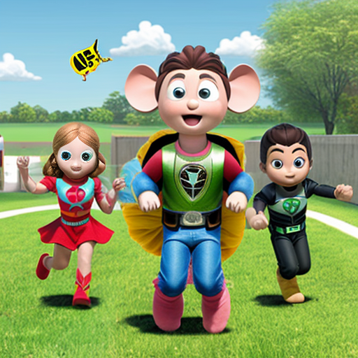 Super Why Mother Goose Sack Race and Mouse Sack Race and Elephant Sack Race