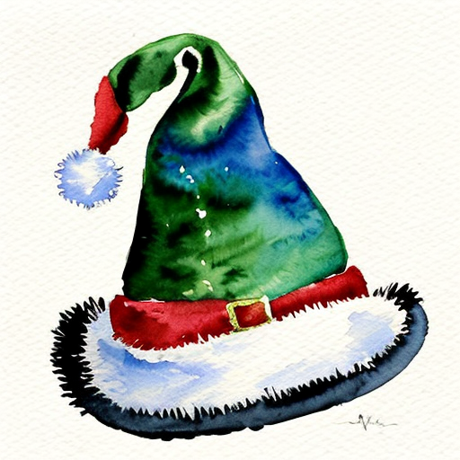 Christmas wizard hat read velvet