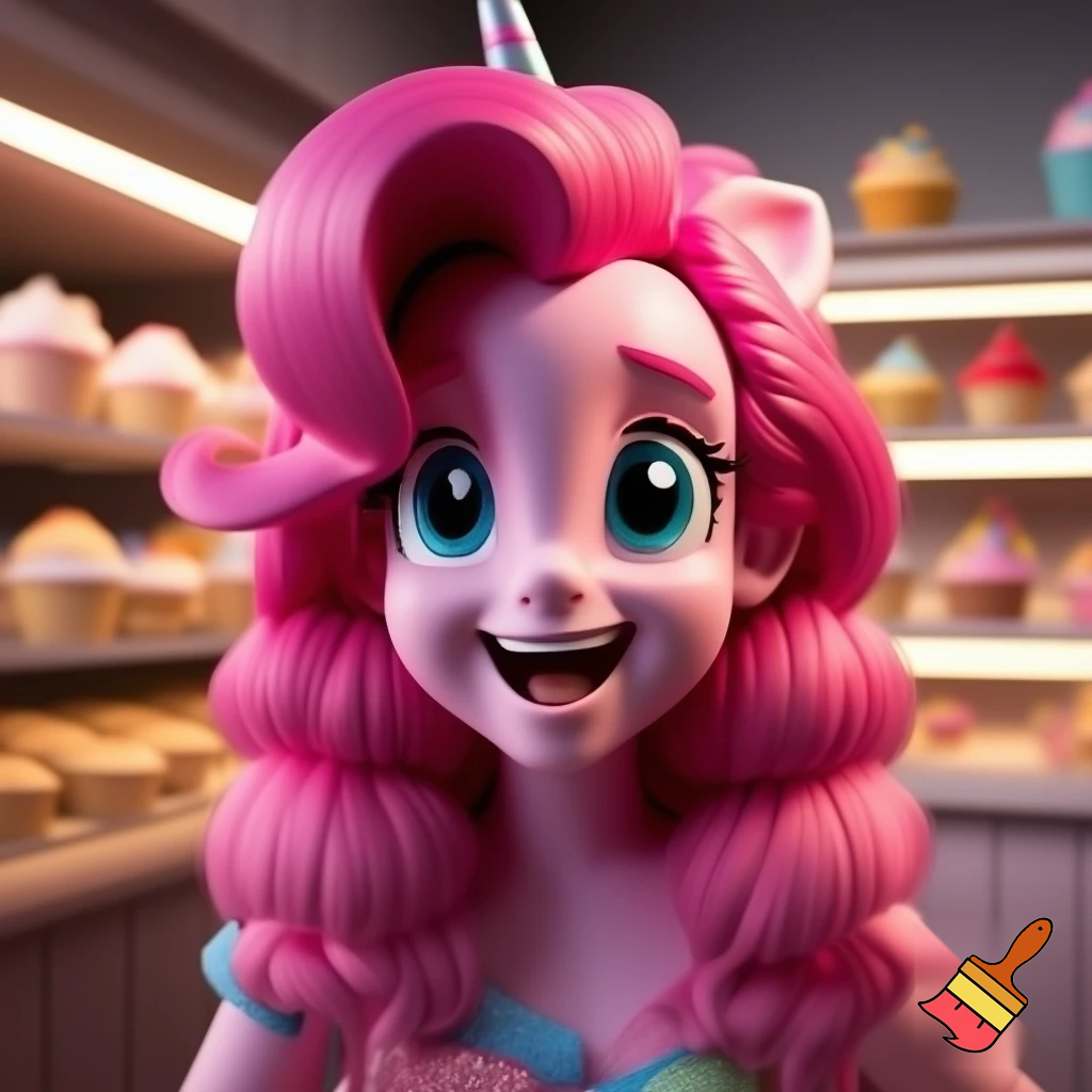 My little pony pinkie pie from as human unicorn girls