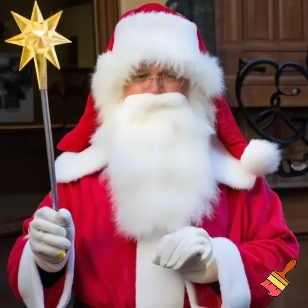 Santa Claus Pennwell Disney🇫🇷 wizard Santa Claus Santa Claus real person Disneyland Paris Santa Claus in Paris the wizard💫🏰 a wizard hat Magic Star wand