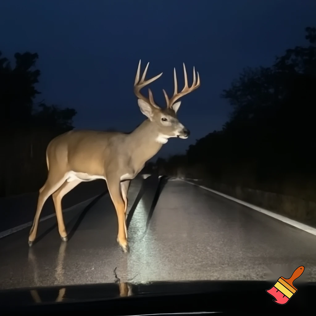 25 point buck on dash cam
