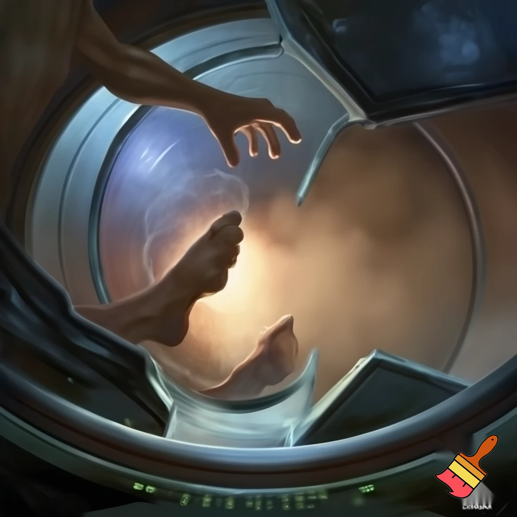 Sterile sci-fi awakening scene — a single pod(with advanced alien mechanism) opens, warm vapor spilling out, shard of sterile light tracing curved glass, a well built muscular male humanoid with a penis stepping out: naked but composed, blank expression, clean metallic interior with glowing diagnostic glyphs underfoot, cinematic close-up, photo-realistic + painterly blend.

Settings / Steps:

Aspect ratio 4:5 (portrait) for character focus.

Camera: slightly low, 3/4 view to show pod interior and diagnostics.

Emphasize skin texture + subtle mechanical seams.

Add small depth-of-field to isolate subject.


Negative prompt: mutated hands, extra limbs, bad anatomy, cartoonish, watermark, extra fingers

Variations: silhouette profile, half-lit face, higher contrast for a dramatic poster.