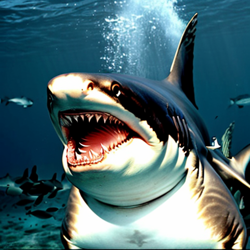 A shark hybrid with a wartermellon