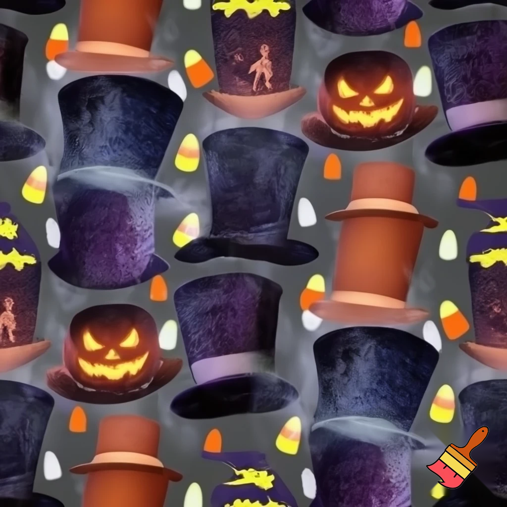 Top hat Halloween patterns