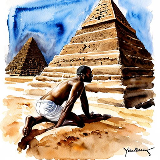 Youn milf naked blowjob black man in the pyramids 