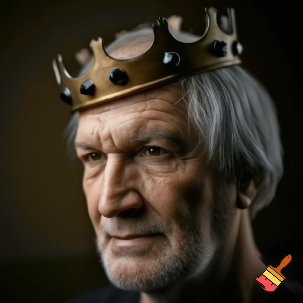 genaret a icture with 67 with a crown
