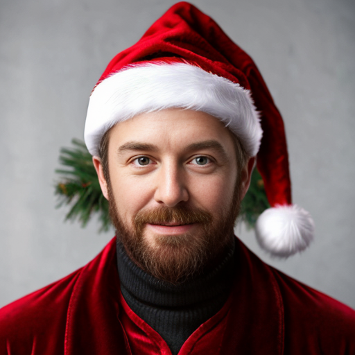 Christmas wizard hat written and velvet