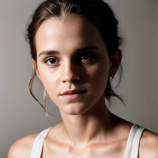 Emma Watson shot in the forehead