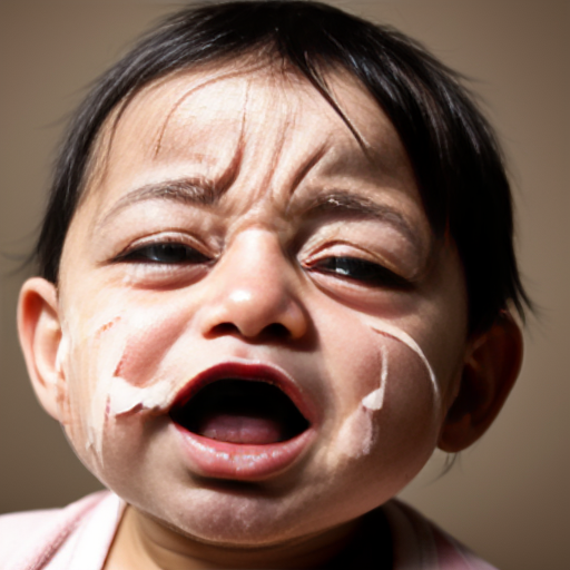 a baby crying

