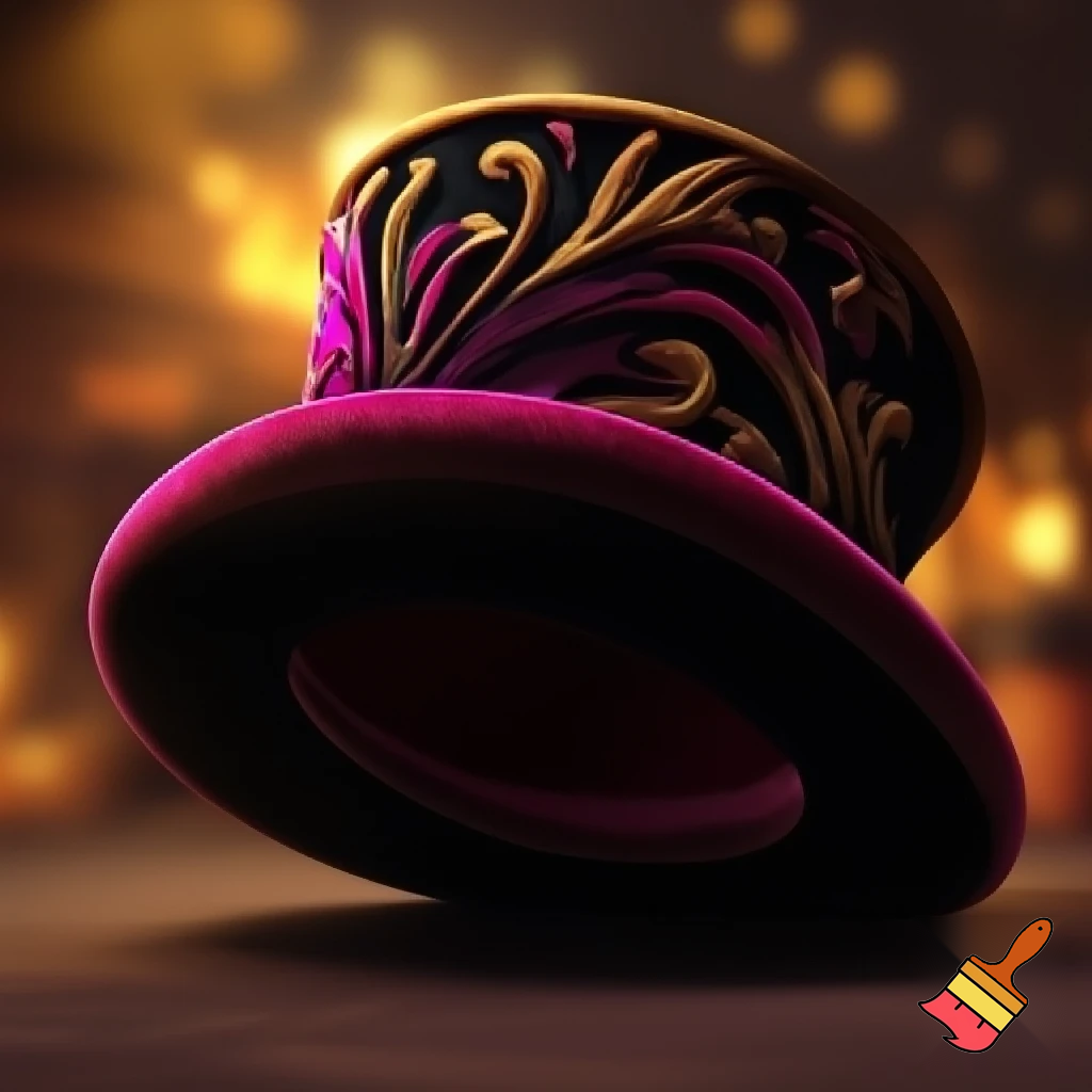 Willy Wonka top hat velvet black and velvet Willy Wonka patterns