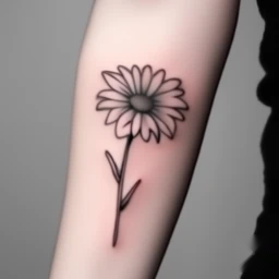 april birth flower tattoo