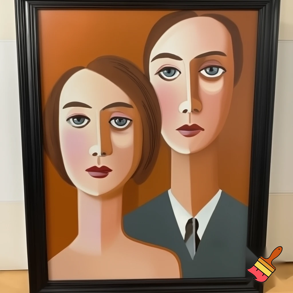 postmodern paris painting couple