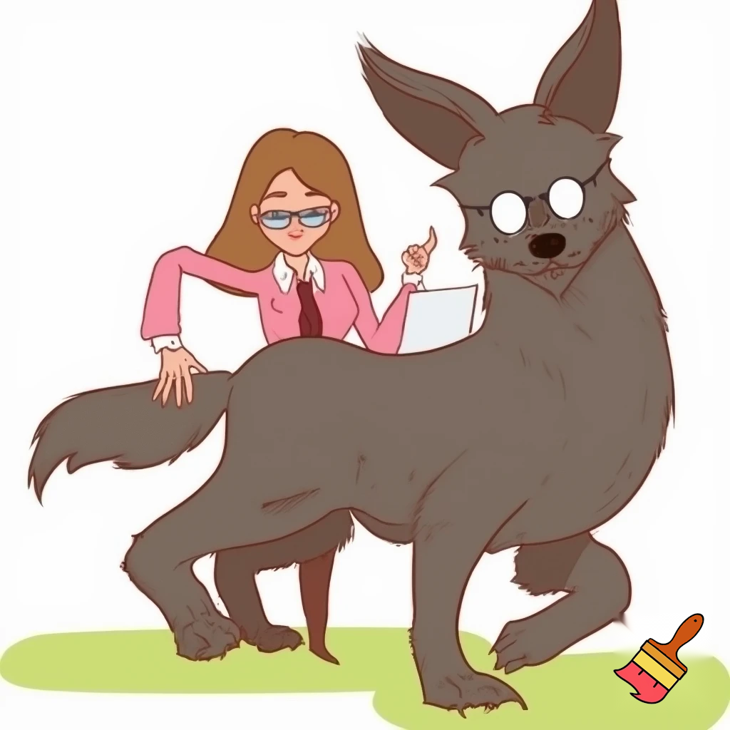 A teacher beautiful Full body made with caryon drawing in white background 
