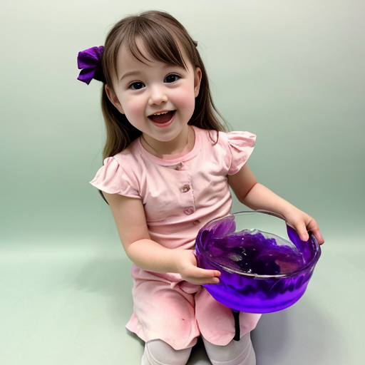 jelly perple  little girl