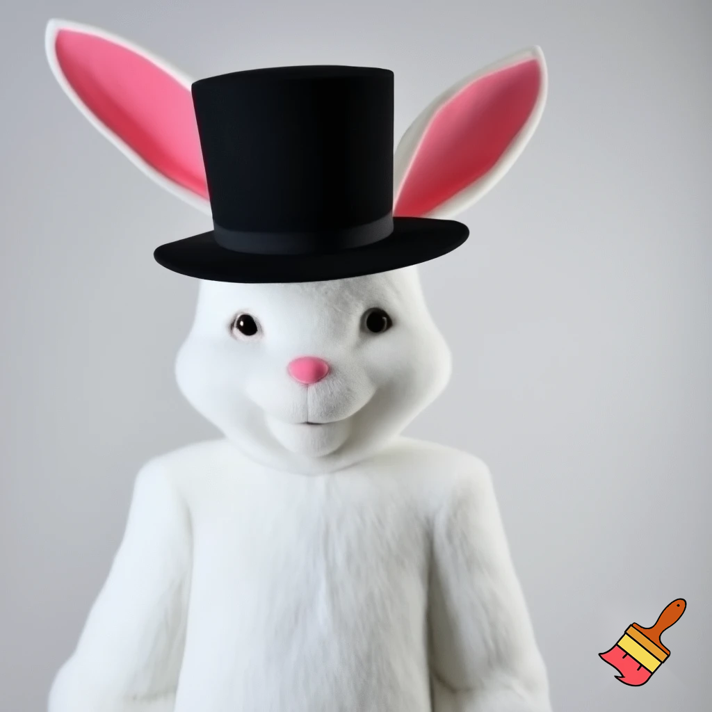 Easter bunny mascot top hat costumes🏰🚪