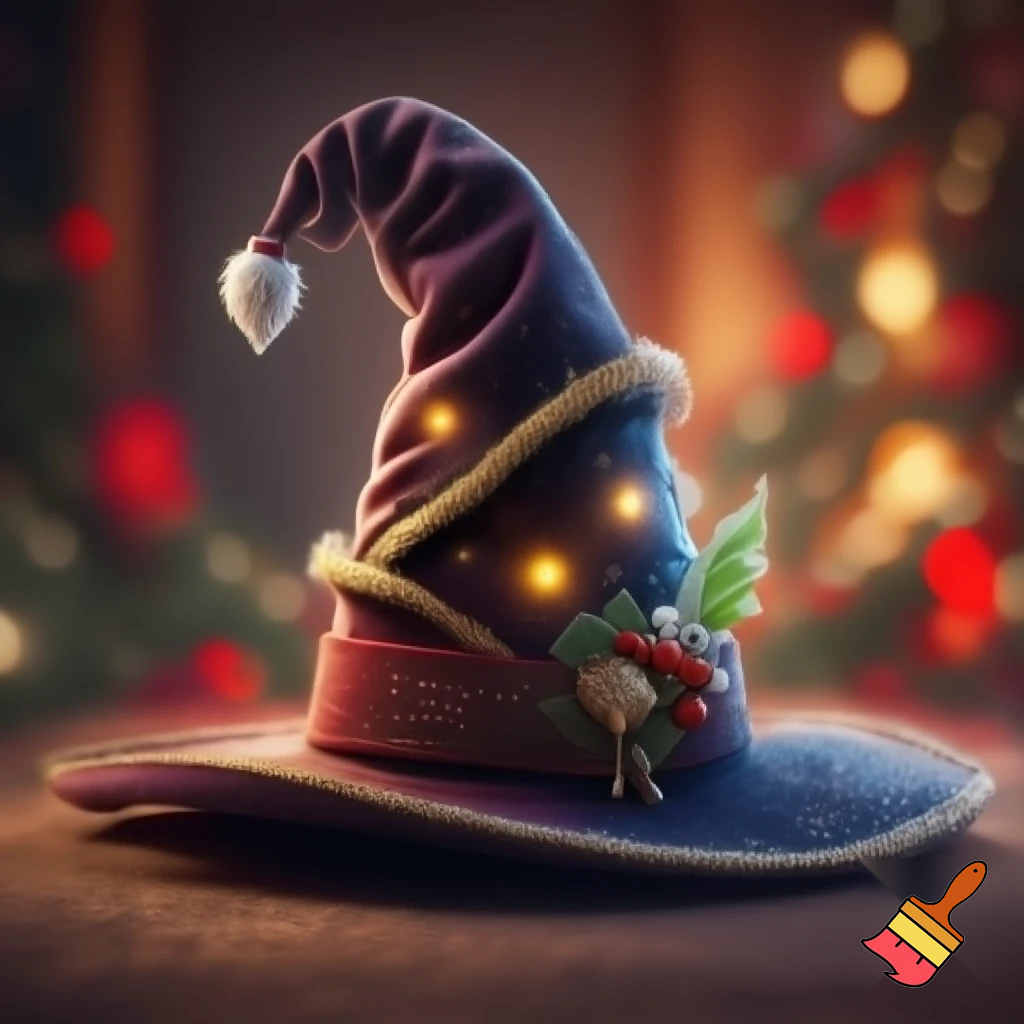 Christmas wizard hat