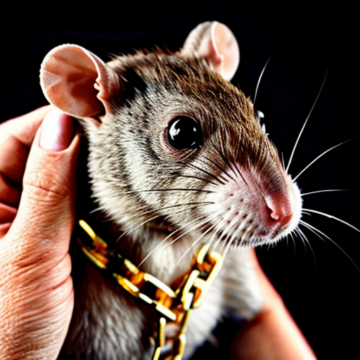 MUGSHOT OF BUFF RAT WITH GOLD CHAIN