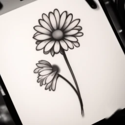 april birth flower tattoo