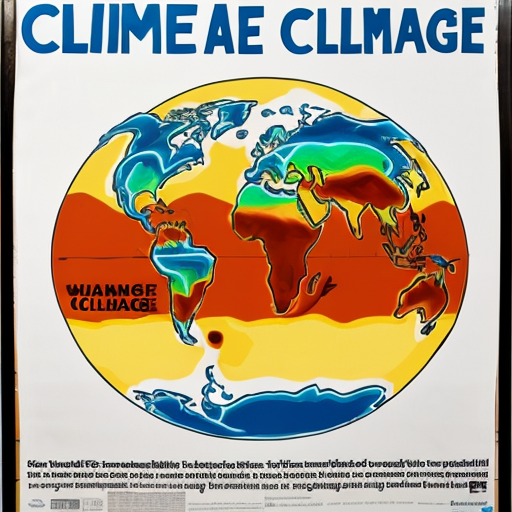 poster for the world climate change
