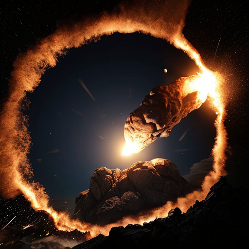 A meteor smashing into seattle